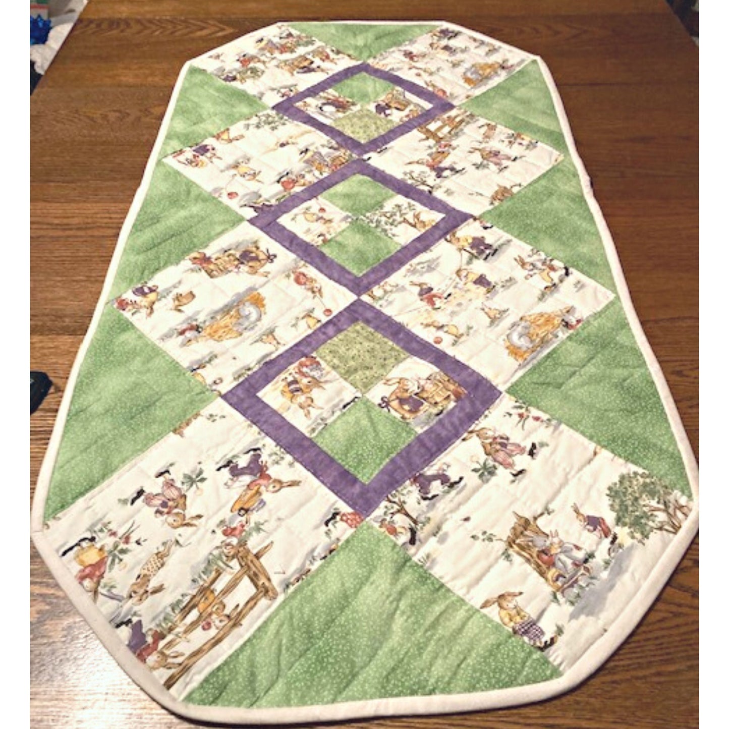 Spring Bunnies Quilted Table Runner