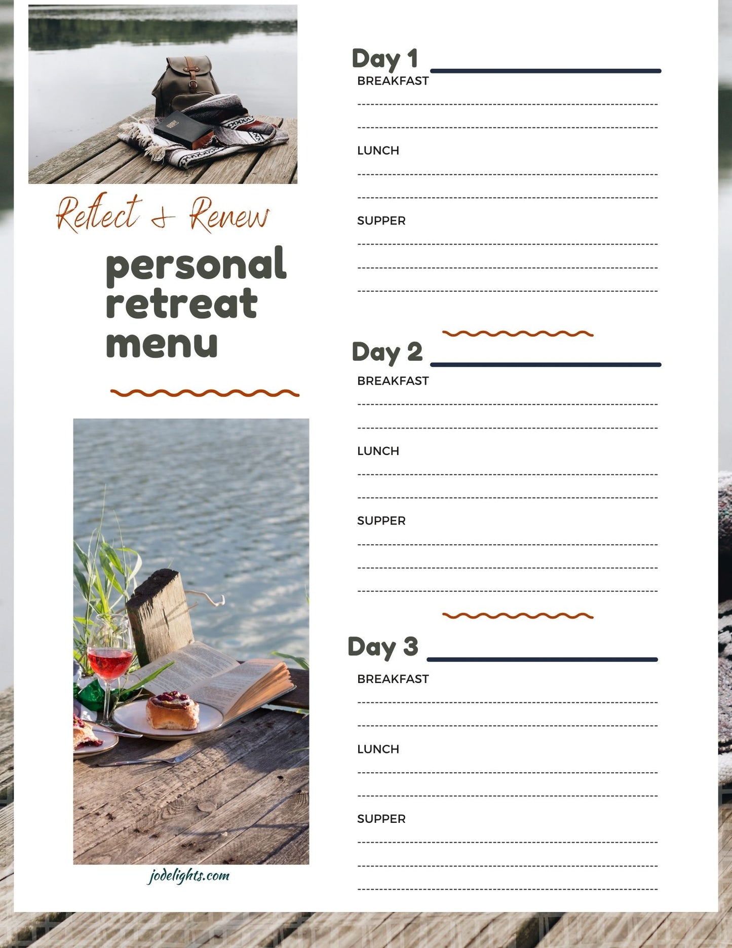 Personal Retreat Guide, Planner & Journal PDF