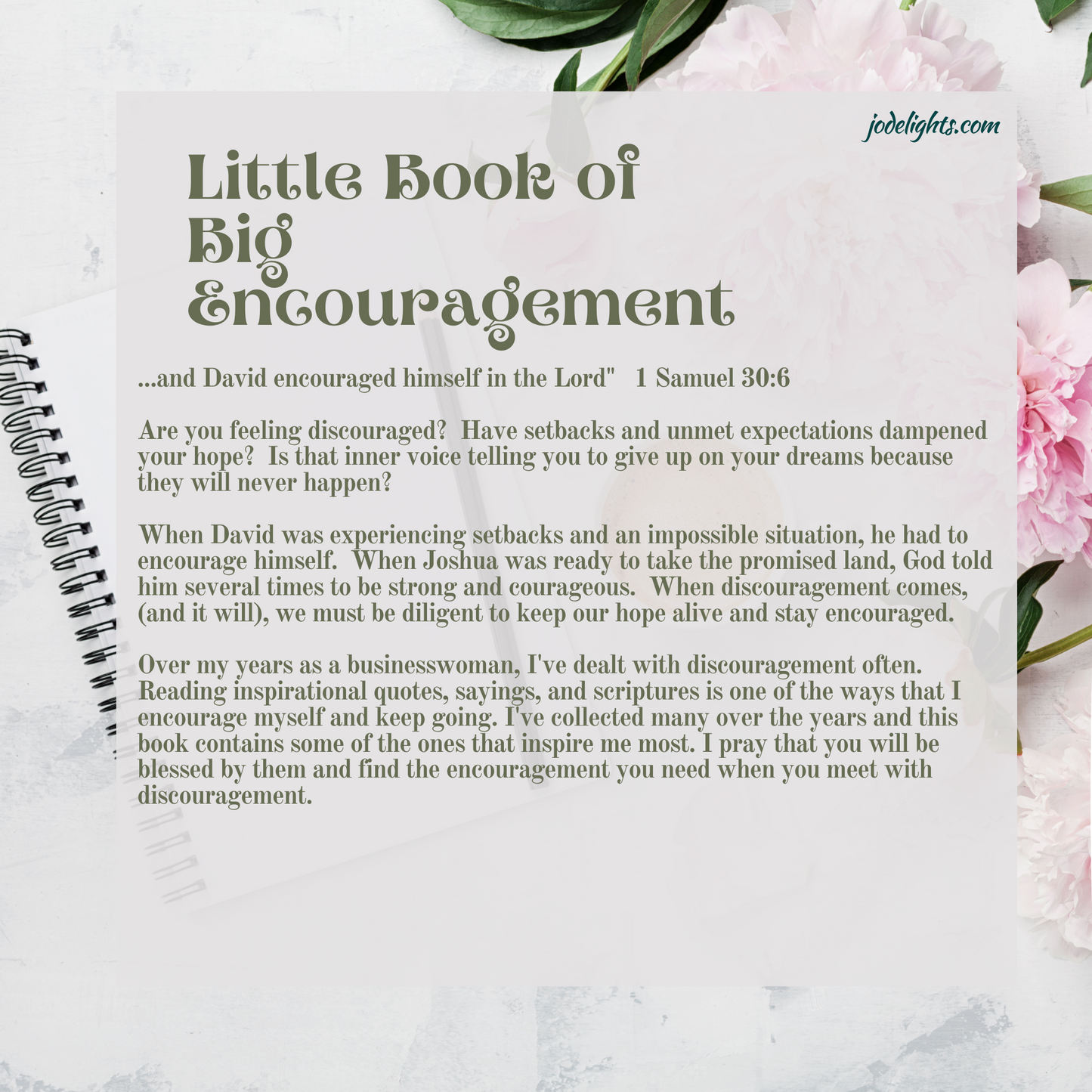 Little Book of BIG Encouragement (7.5 x 7.5)