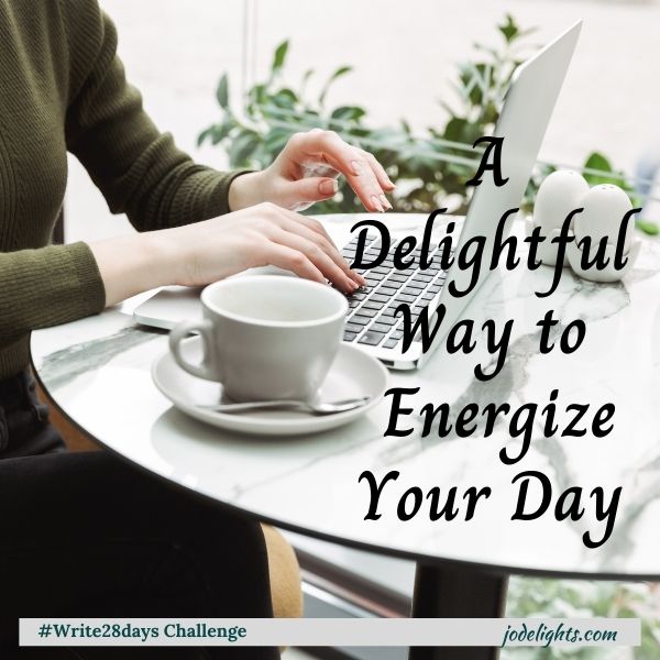 computer, coffee, energize your day