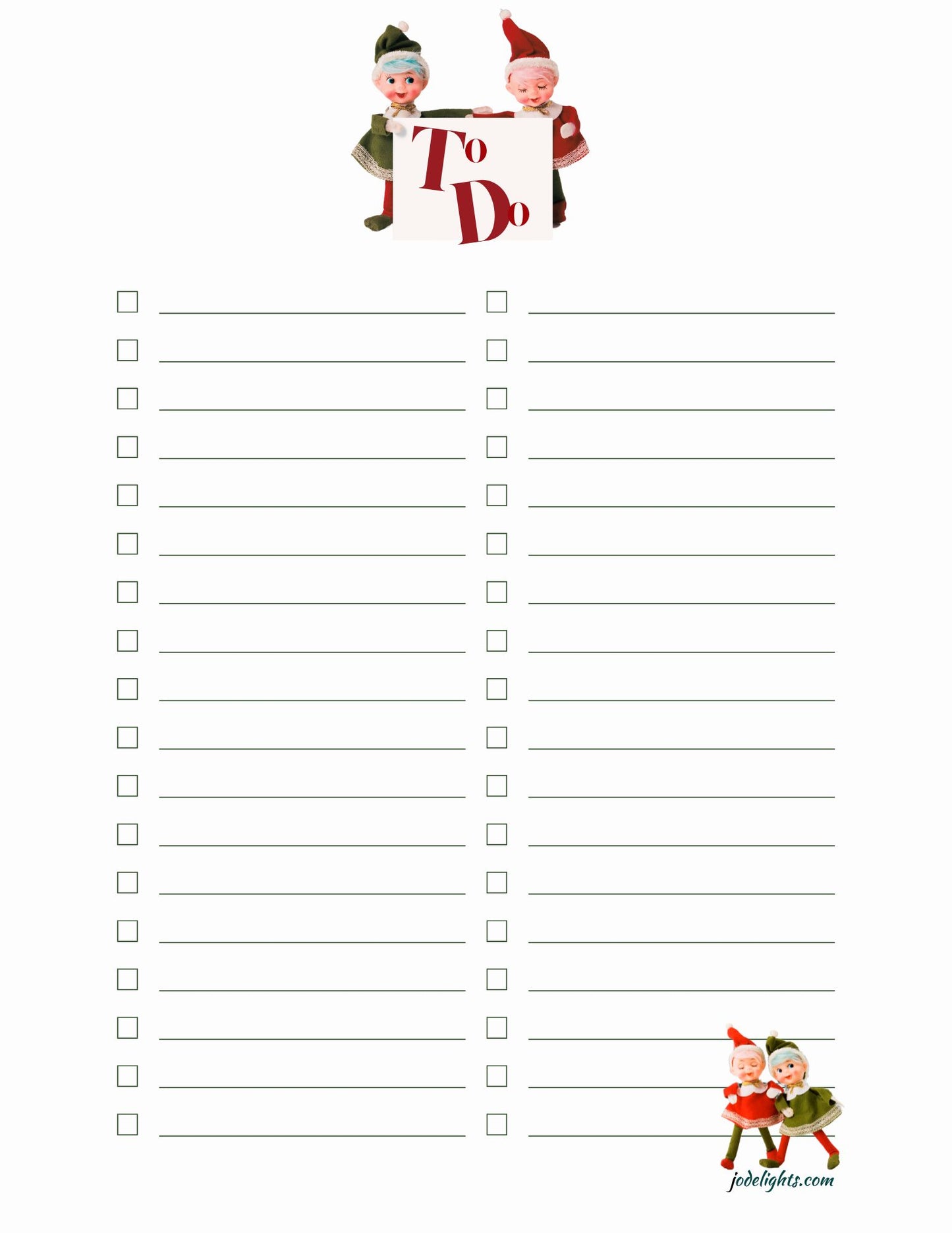 Helpful Elves Christmas Planner— PDF