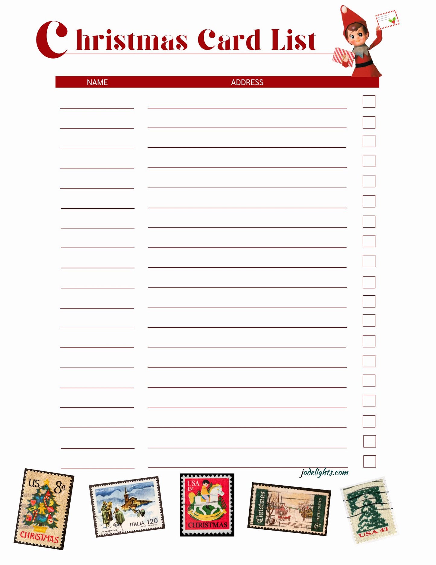 Helpful Elves Christmas Planner— PDF