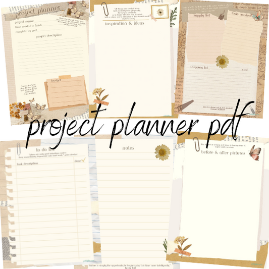 Project Planner/Ephemera design