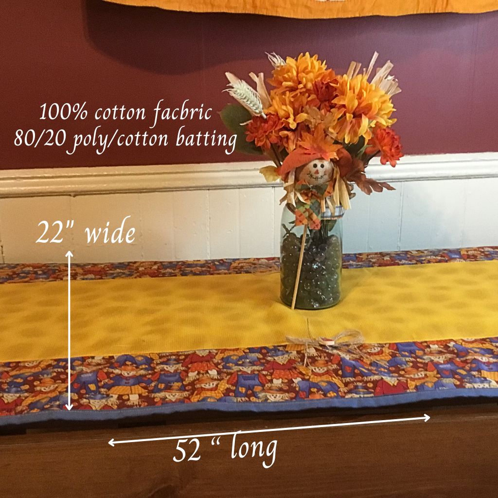 Scarecrow Gathering Table Runner