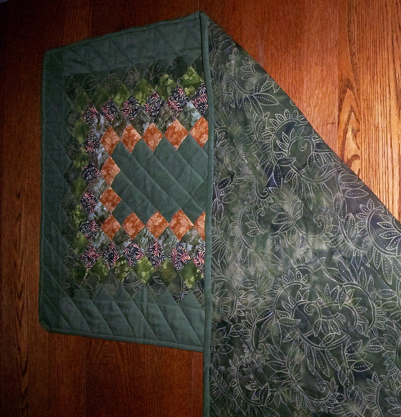 Symphony of Greens Table Runner